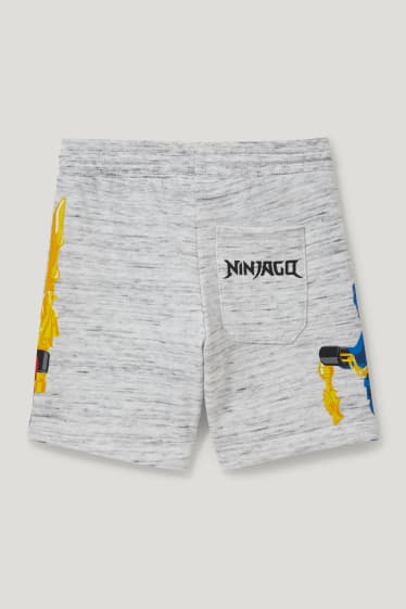 Toddler Boys - Lego Ninjago - bermuda in felpa - grigio chiaro melange