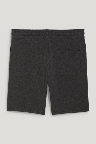 Home - Pantalons curts de xandall - negre jaspiat