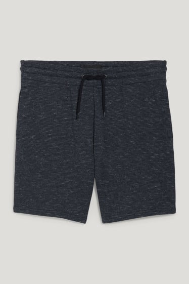 Home - Pantalons curts de xandall - blau fosc jaspiat
