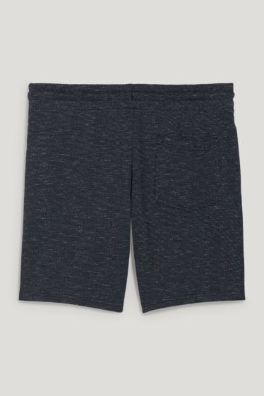 Home - Pantalons curts de xandall - blau fosc jaspiat