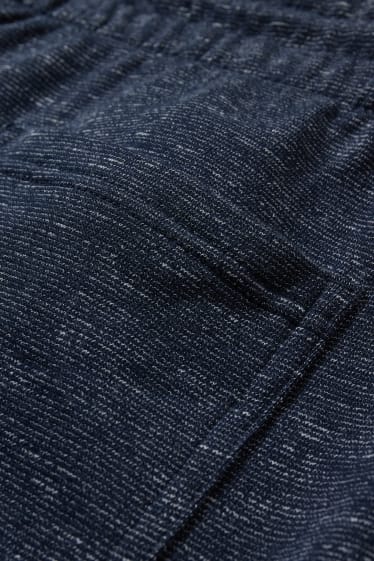 Home - Pantalons curts de xandall - blau fosc jaspiat