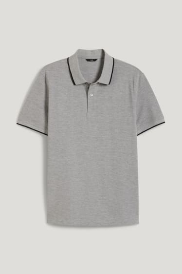 Hommes - Polo - gris chiné