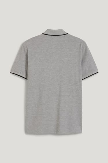 Hommes - Polo - gris chiné