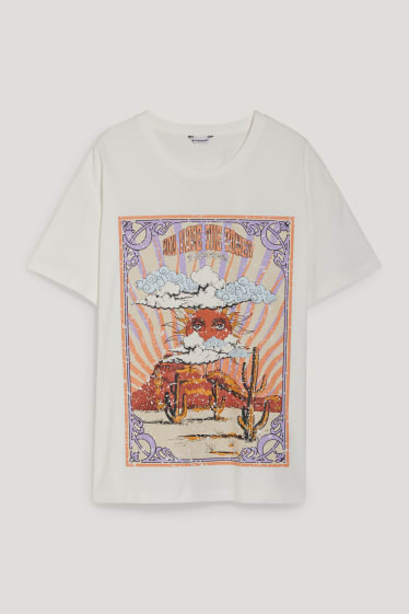 Clockhouse Girls - CLOCKHOUSE - T-shirt - wit