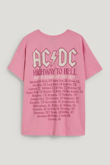 Clockhouse Girls - CLOCKHOUSE - T-shirt - AC/DC - roze