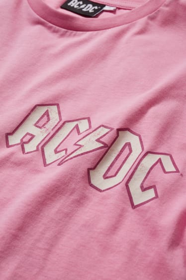 Clockhouse Girls - CLOCKHOUSE - T-shirt - AC/DC - roze