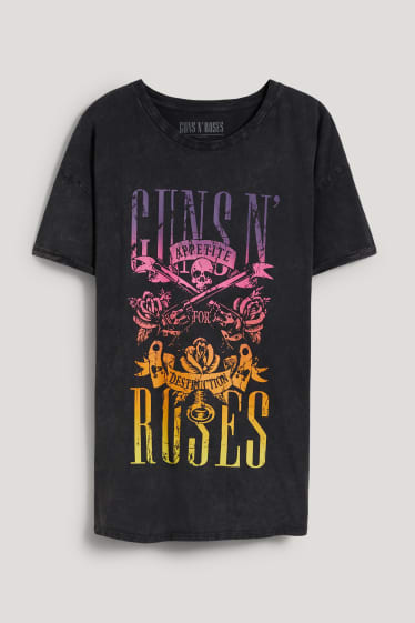 Femmes grandes tailles - CLOCKHOUSE- T-shirt - Guns N' Roses - noir