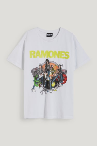Clockhouse Girls - CLOCKHOUSE - T-shirt - Ramones - wit
