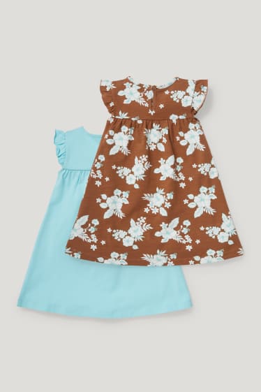 Baby Girls - Multipack 2er - Baby-Kleid - helltürkis