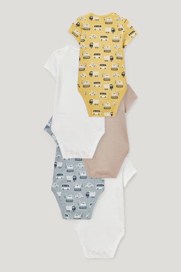 Baby Boys - Multipack 5er - Baby-Body - weiß