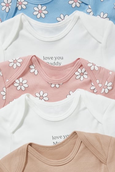Baby Girls - Multipack 5er - Baby-Body - rosa