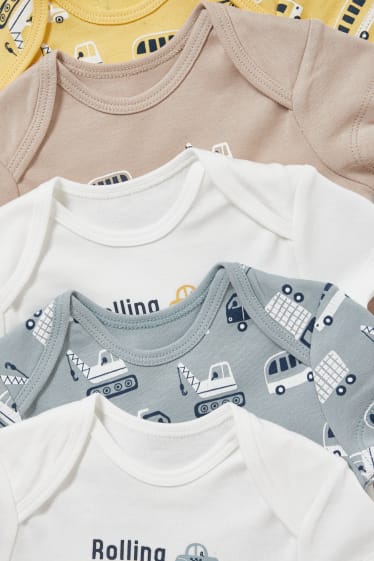 Baby Boys - Multipack 5er - Baby-Body - weiß