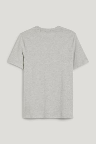 Hommes - T-shirt - gris clair chiné