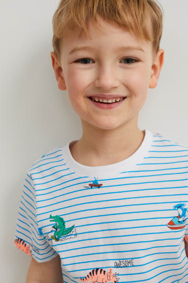 Toddler Boys - Multipack of 2 - short sleeve T-shirt and polo shirt - white