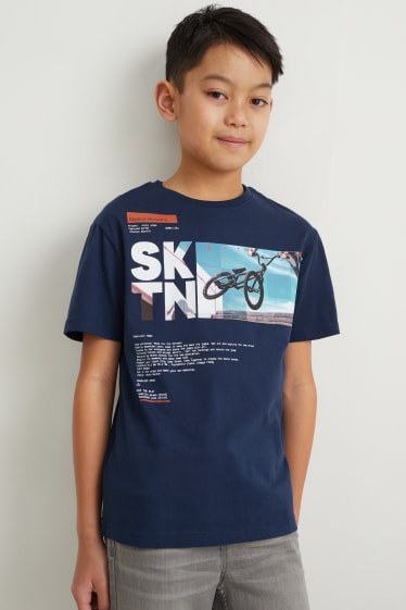 Garçons - T-shirt - bleu foncé