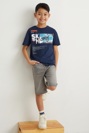 Garçons - T-shirt - bleu foncé