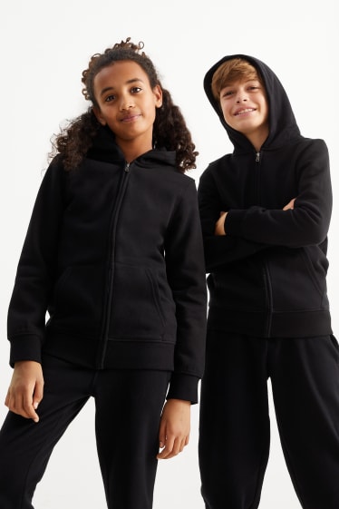 Kids Boys - Rozpinana bluza z kapturem - czarny