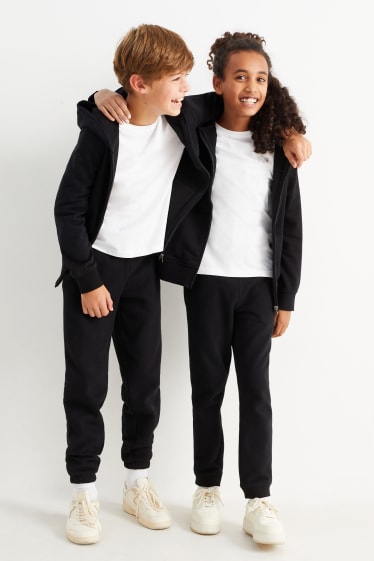 Kids Boys - Rozpinana bluza z kapturem - czarny
