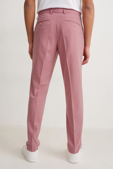 Hommes - Pantalon de costume - slim fit - Flex - extensible - rose
