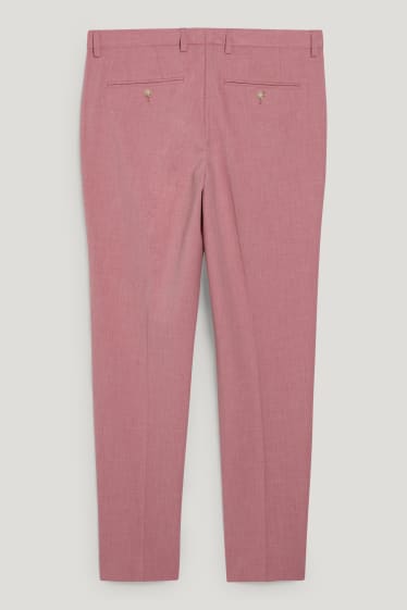 Hommes - Pantalon de costume - slim fit - Flex - extensible - rose