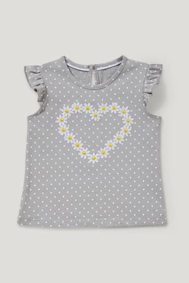 Bébé filles - Ensemble pour bébé - 2 pièces - gris / jaune