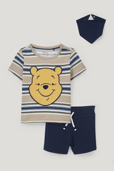 Baby Boys - Winnie de Pluș - compleu bebeluși - 3 piese - albastru închis