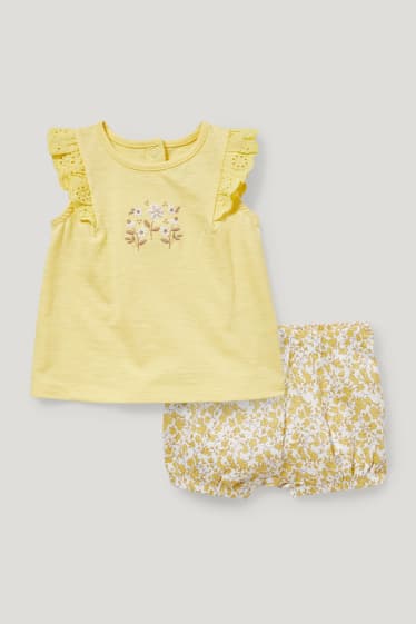 Baby Girls - Completo per neonate - 2 pezzi - giallo