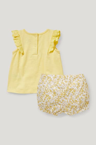 Baby Girls - Completo per neonate - 2 pezzi - giallo