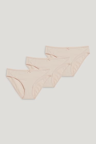 Donna - Confezione da 3 - slip - beige chiaro