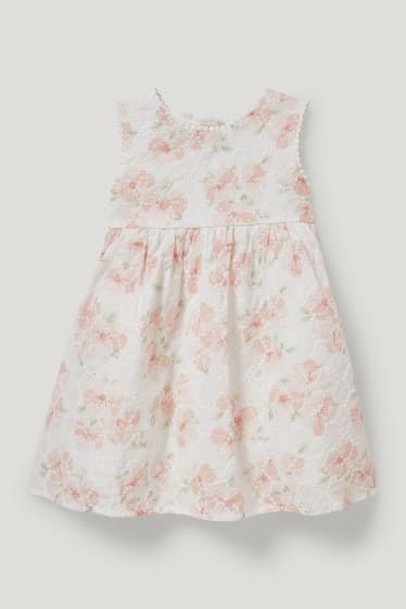 Bébé filles - Ensemble bébé - 2 pièces - à fleurs - blanc crème