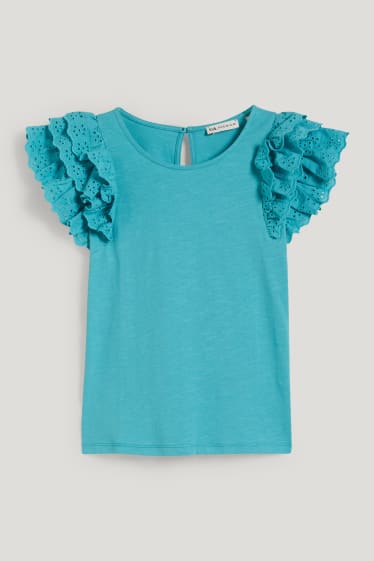 Kids Girls - Kurzarmshirt - türkis
