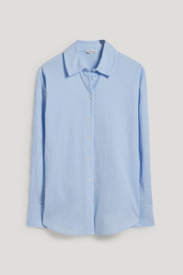 Clockhouse Girls - CLOCKHOUSE - blusa - a quadretti - bianco / azzurro
