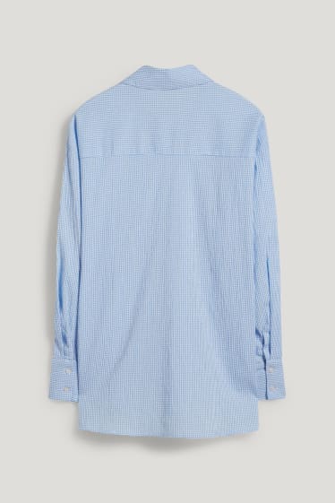 Clockhouse Girls - CLOCKHOUSE - blusa - a quadretti - bianco / azzurro