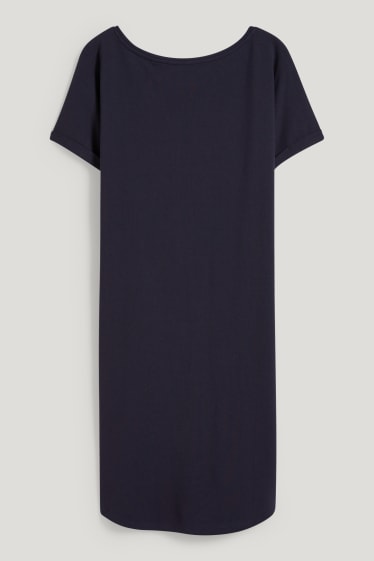Femmes - Robe-T-shirt basique - bleu foncé