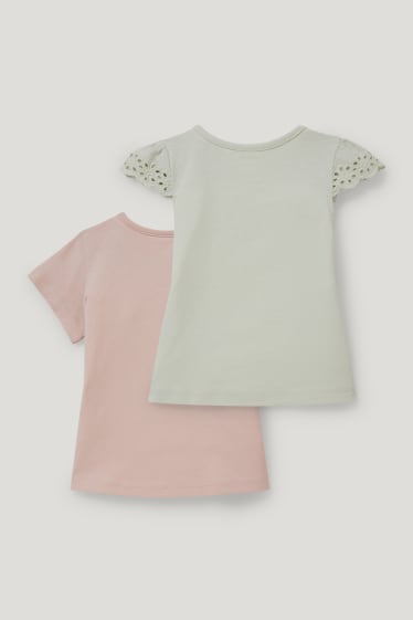 Baby Girls - Multipack 2 buc. - tricou cu mânecă scurtă bebeluși - roz