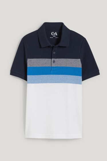 Garçons - Polo - bleu foncé