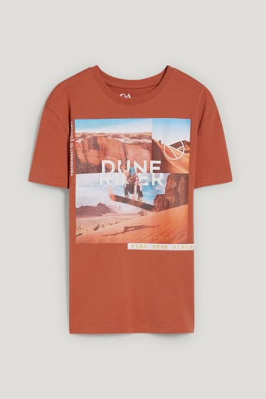 Garçons - T-shirt - orange foncé