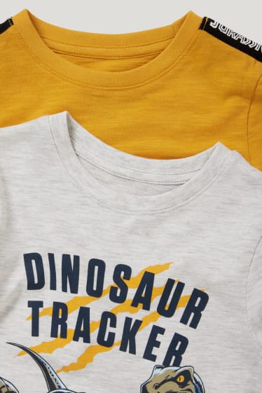 Garçons - Lot de 2 - Jurassic World - T-shirt - jaune