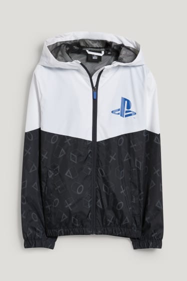 Băieți - PlayStation - jachetă cu glugă - alb