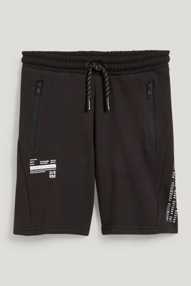 Garçons - Shorts en molleton - noir