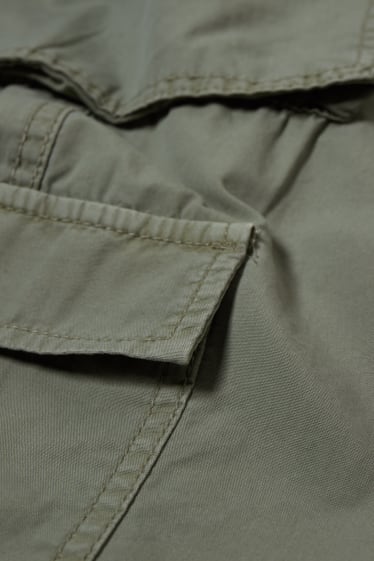 Clockhouse femme - CLOCKHOUSE - pantalon cargo - mid waist - relaxed fit - vert