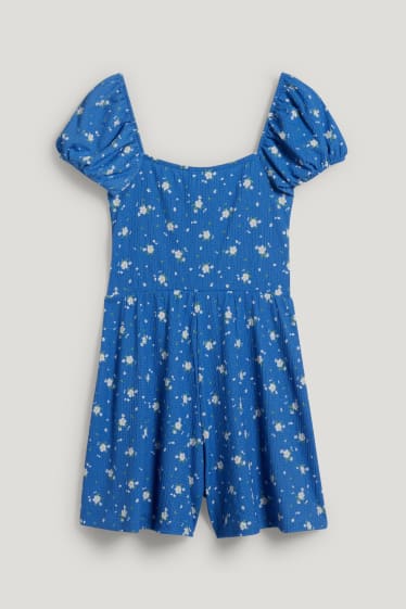 Clockhouse Girls - CLOCKHOUSE - playsuit - floral - blue