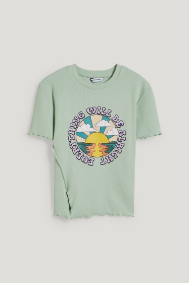 Clockhouse femme - CLOCKHOUSE - T-shirt court - vert menthe