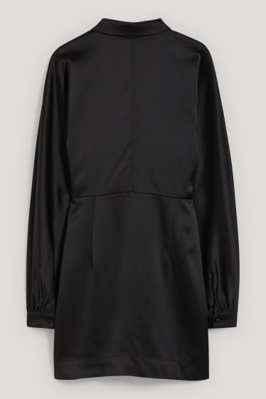 Femmes - Chemisier en satin - noir