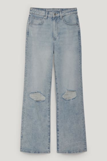 Clockhouse Girls - CLOCKHOUSE - wide leg jeans - talie înaltă - denim-albastru deschis
