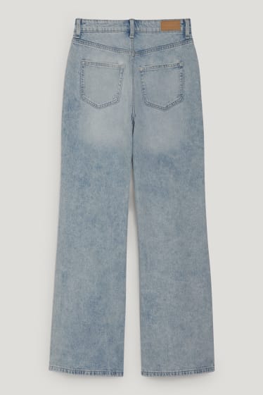 Clockhouse Girls - CLOCKHOUSE - wide leg jeans - talie înaltă - denim-albastru deschis