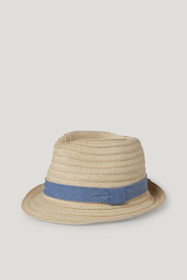 Baby Boys - Cappello di paglia neonati - beige chiaro