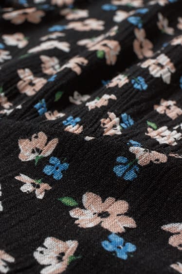 Clockhouse Girls - CLOCKHOUSE - vestito taglio impero - a fiori - nero