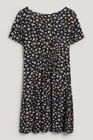 Clockhouse Girls - CLOCKHOUSE - vestito taglio impero - a fiori - nero