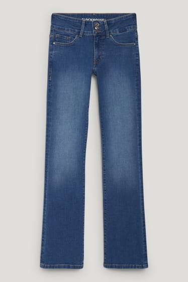 Clockhouse pro holky - CLOCKHOUSE - bootcut jeans - low waist - LYCRA® - džíny - modré
